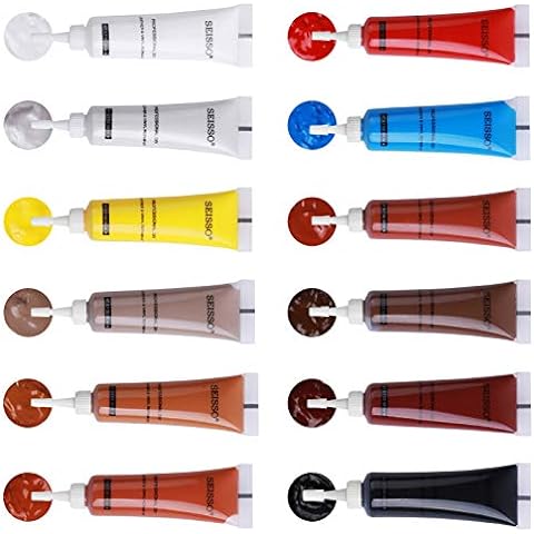 12 Colors Leather Vinyl Repair Kit for Furniture, Couches, Jacket, Sofa, Boat, Car Seat, Purse, Belt, Shoes, Scratch Filler Kit, Restore Bonded