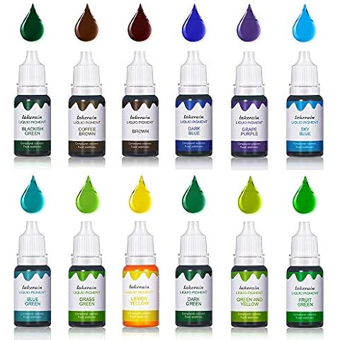 Flavoring Oil for Lip Gloss - 12 Scents Fragrance Oil Set for Bath Bomb, Soap Making Supplies, DIY Slime - Concentrated Food Grade Soap Flavoring