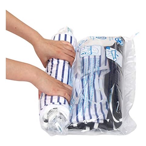 EFISH 8 Space Saver Bags - No Vacuum or Pump Needed - Roll-Up Compression Bags for Travel - Packing Bags - Travel Must Haves - Compressi, Size: 13 x 2 x 9