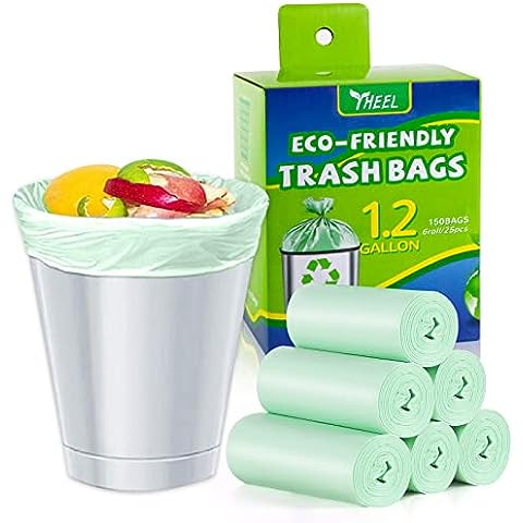 30Pcs Tall Drawstring Trash Bags, 13 Gallon White Trash Bags for Tall Kitchen  Trash Can, Unscented Leak Protection Bags