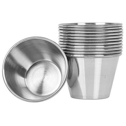 Tezzorio (Set of 3) 30 oz Stainless Steel Malt Cups, Professional Blender  Cups, Milkshake Cups, Cocktail Mixing Cups