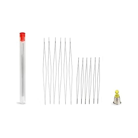 26pcs Seed Beads Needles Big Eye Beading Needles Collapsible Beading  Needles Set for Jewelry Making with Needle Bottle