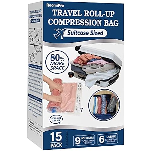  Bramble 20 Space Saver Vacuum Storage Bags Vacuum Sealed Bags  for Clothing & Bedding (XL Jumbo/Jumbo/Large/Medium/Small/Roll Up), Vacuum  Bags for Travel & Clothes, Compression Vacuum Bags for Blankets : Home 