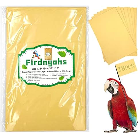 10 Sheets cage liner bird cage tray liners Gravel Paper for Bird
