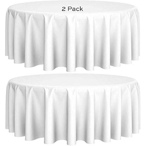 Wealuxe [24 Pack, White] 100% Polyester Soft Durable Washable Cloth Table  Napkins 17 x 17 Inch Great for Restaurants, Dinners and Parties