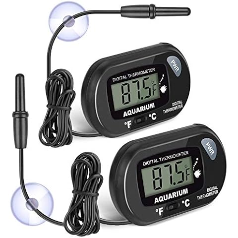 Fish Tank Thermometer, Touch Screen Digital Aquarium Thermometer with LCD  Display, Stick-on Temperature Sensor ensures Optimum Temperature in