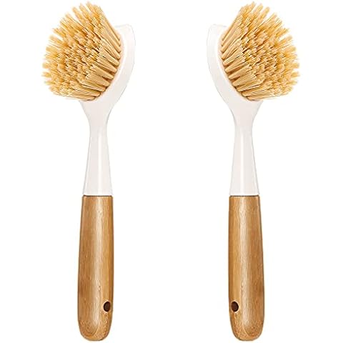 NileHome Dish Brush with Soap Dispenser Dish Scrubber with