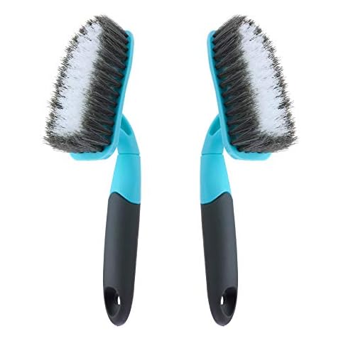 Amazer 2 Pack Scrub Brush with Comfort Grip for Bathroom Shower