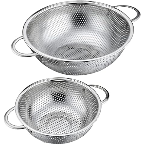  POJORY 304 Stainless Steel Colander With Handle, 3