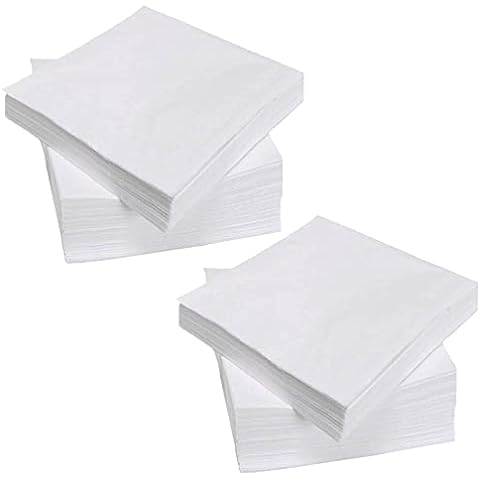 Comfy Package, Paper Dinner Napkins - Disposable 2-Ply White Party Napkins  [300 Count]