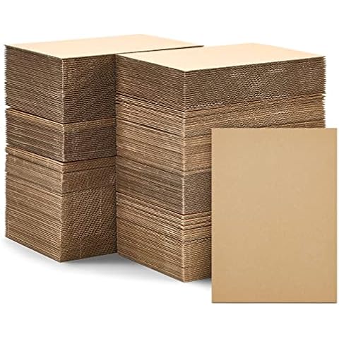 Golden State Art, 25 Pack 11x14 Corrugated Cardboard Sheets, Flat