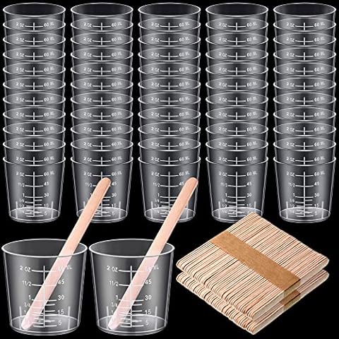 50 Pcs - Bulk Value) Reli. 32 oz (1 quart) Paint Mixing Cup