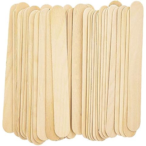 100 Piece Large Jumbo Wooden Craft Sticks 6 X 3/4, Premium