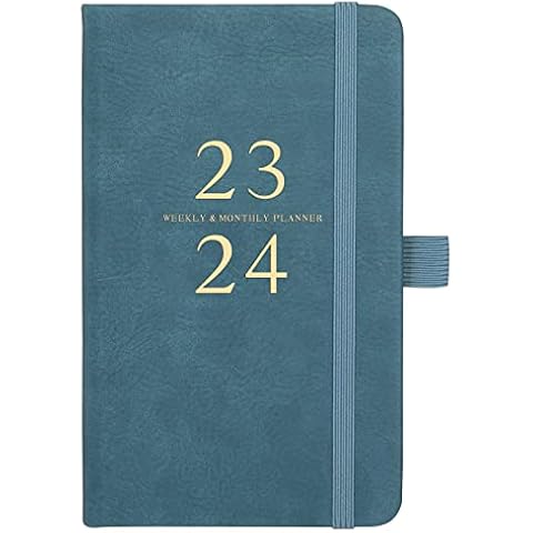  BookFactory 2023 Weekly Pocket Calendar / 2023 Calendar / 2023  Weekly Calendar/Weekly Planner Organizer - Calendar with Notepad (CAL-2023- POCKET(Organizer)) : Office Products