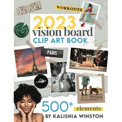 Vision Board Clip Art Book for Black Women by HappinessLadder
