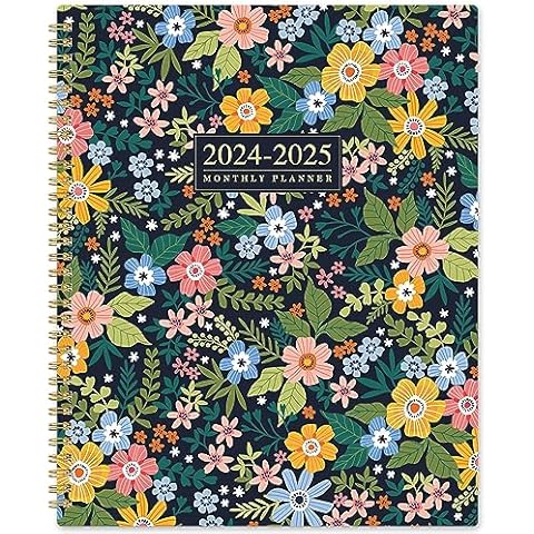  2024 Planner - Weekly & Monthly Planner 2024, Planner 2024,  From January 2024 - December 2024, 6.25 in × 8.3 in, Flexible Cover,  Twin-Wire Binding - Classic Black, Improving Your Time Management Skill :  Office Products