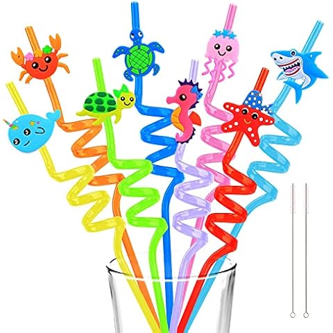 Reusable Silicone Drinking Straws - Big Size with Curved Bend for Tumblers  Made from BPA Free No-Rubber Silicon - Flexible, Collapsible, Chewy, Bendy,  Safe for Kids/Toddlers - Softy Straws - Reusable Silicone