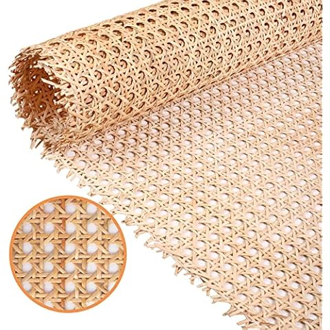 14 Width Cane Webbing Rattan Webbing Roll 3.3Ft Natural Rattan