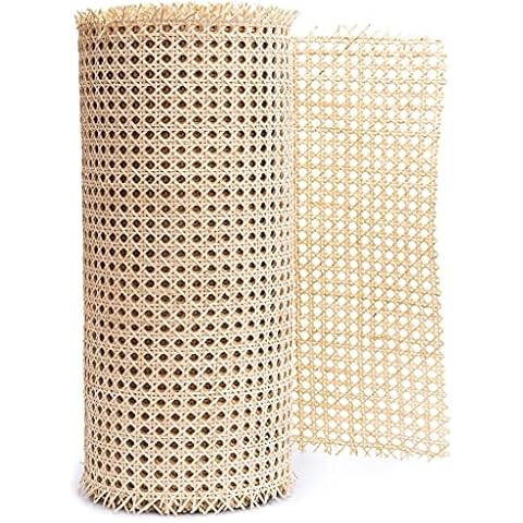 24 Width Rattan Webbing for Caning Projects Natural Pre - Woven Open Mesh  Cane - Natural Rattan Cane Webbing (1 FEET)