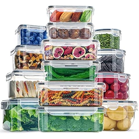 KITHELP 60-Piece Large Food Storage Containers Set - Leakproof, BPA-Free  Plastic with Lids Airtight for Kitchen Storage and Organization Reusable  with Labels Pen- Microwave Dishwasher Freezer Safe - Yahoo Shopping