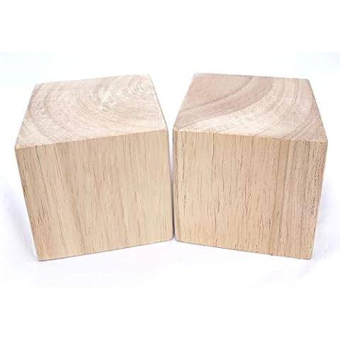 Sustainable Things Solid Hard Wood Blocks- 10 3/4 Inches Long by 2 Inches  Wide - Pack of 3