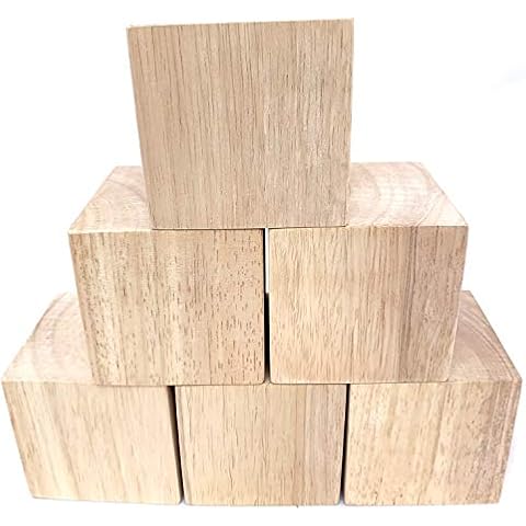 Sustainable Things Solid Hard Wood Blocks- 10 3/4 Inches Long by 2 Inches  Wide - Pack of 3