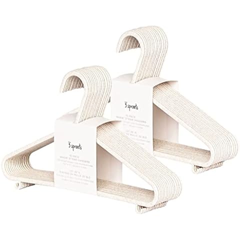 Baby Hangers for Closet - 10 Pack Baby Clothes Hangers,Adjustable Baby & Kids  Hangers for Nursery,Cascading Plastic Childrens Hangers & Infant Hangers  for Closet- Space Saving 