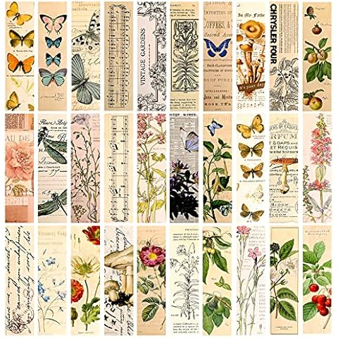 48Pcs Kraft Paper Blank Cardstock Bookmarks, Paper Bookmarks with