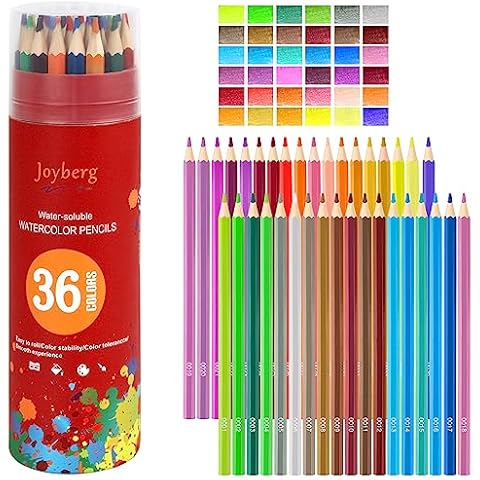 AGPtek Watercolor Pencils, AGPTEK Professional Watercolor Pencils Set, 48 Colored  Pencils with Dip Pens,Pencil Extender,Three 2B