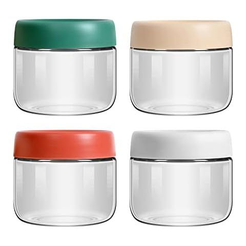  Vtopmart 78oz Glass Food Storage Jars with Airtight Clamp Lids,  3 Pack Large Kitchen Canisters for Flour, Cereal, Coffee, Pasta and  Canning, Square Mason Jars with 8 Chalkboard Labels: Home 
