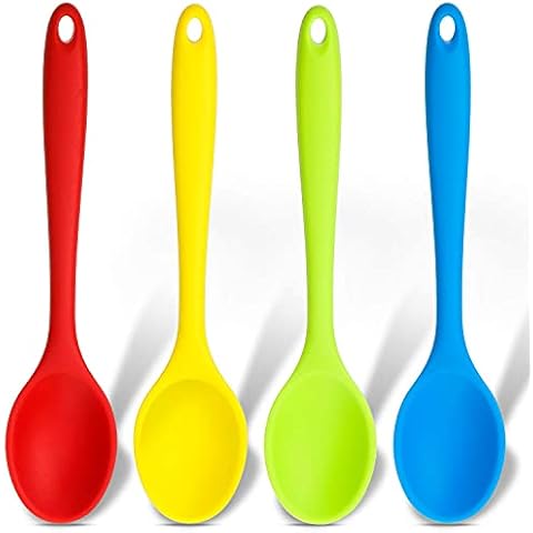 Blue Silicone Mixing Spoon – Little Red Hen