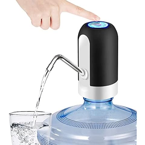 Electric Water Bottle Pump, Bpa Free Automatic Drinking Water Dispenser,  Usb Charging, Low Noise, Fits 5 Gallon 2.16-inch Neck Water Coolers (white)