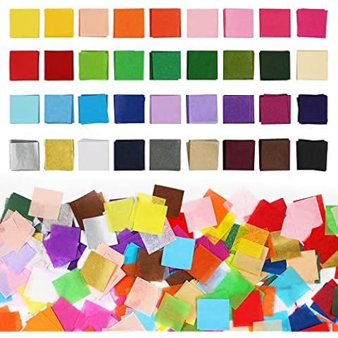 SIMETUFY 360 Sheets 36 Multicolor Tissue Paper Bulk Gift Wrapping
