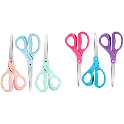 Scissors, Niutop 8 All Purpose Scissors Heavy Duty Ergonomic Comfort Grip  Craft Shears Sharp Scissors for Office Home Household Sewing High/Middle