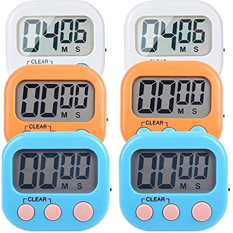 Kitchen Timer, Kitchen Timer, Digital Stopwatch And Countdown Timer For  Office Home School Exam, Kitchen Cooking Timer Countdown, 2 Pack