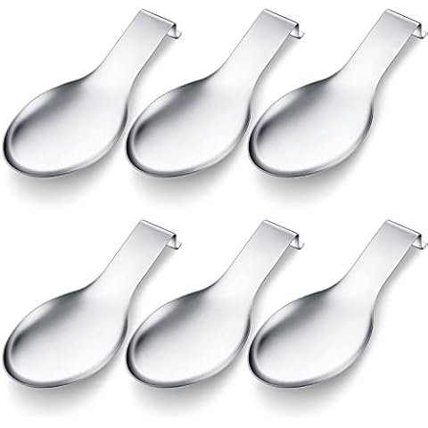 LIANYU lianyu stainless steel spoon rest, spatula ladle holder, heavy duty,  dishwasher safe