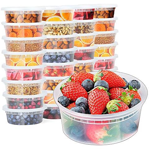 Gladware Freezerware Food Storage Containers Small Food Storage 24 Ounces  4Count