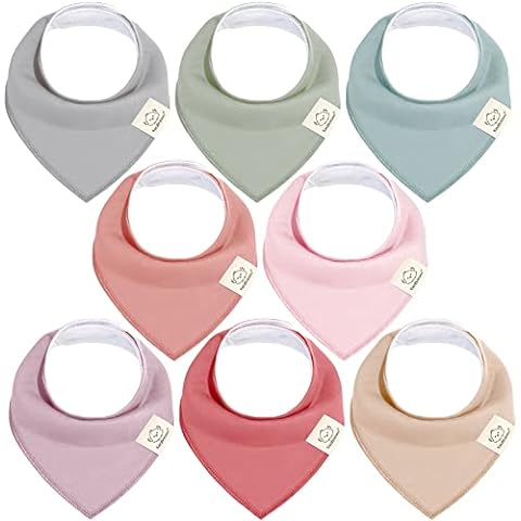  egmao baby Snap Bibs for Boys & Girls,12 Pack Drooling