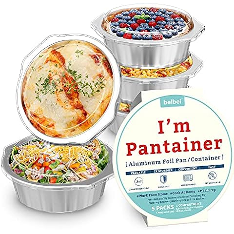 DCS Deals Disposable Aluminum Dinner Tray with Paper Lids (Pack of 50) – 3  Compartment Foil Pan – Perfect for On the Go Lunches, Leftovers, TV Plate