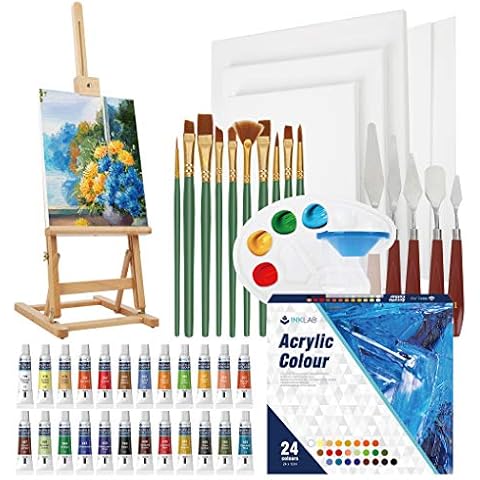 Acrylic Paint Set Non Toxic 36 Classic Colors Acrylic Craft Paints No  Fading Rich Pigment for Artists Beginners Kids Adults Canvas Wood Painting