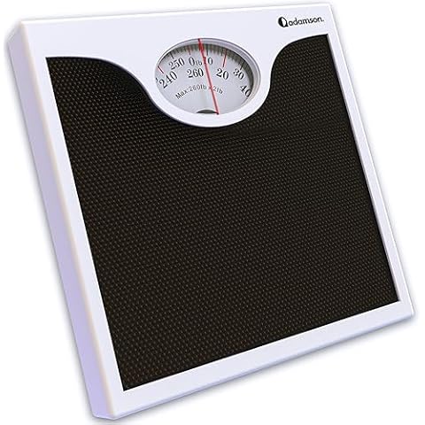 Adamson A27 Scales for Body Weight - Up to 350 lb, Anti-Skid Rubber  Surface, Extra Large Numbers - High Precision Bathroom Scale Analog -  Durable with 20-Year Warranty - New 2022