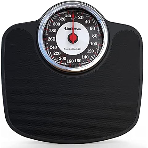 Adamson A25 Scales for Body Weight - Up to 400 LB, Anti-Skid Rubber  Surface, Extra Large Numbers - High Precision Bathroom Scale Analog -  Durable with 20-Year Warranty - New 2022