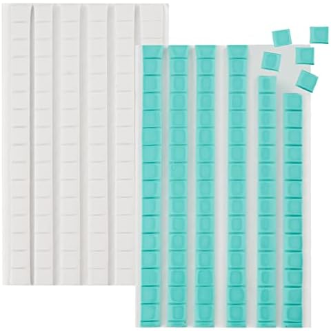 Double Sided Adhesive Dots, 600 Pack Clear Sticky Tack Mounting Putty  Removable