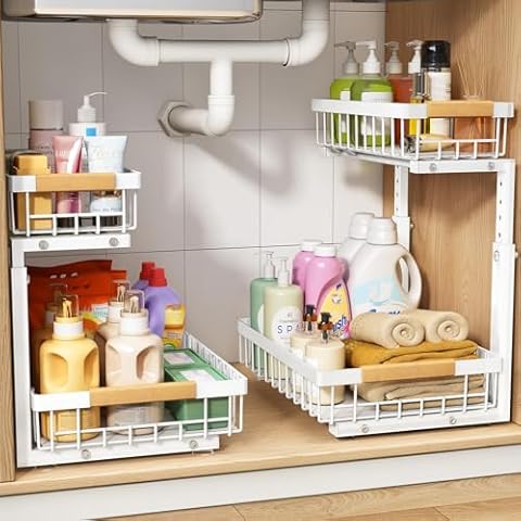 Adjustable Under-Sink Organizers
