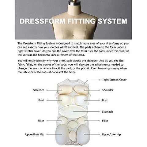 Adult Female Dress Form Padding System for Professional Dress Form  Mannequins 12 Piece Kit PAD-ST -  Canada