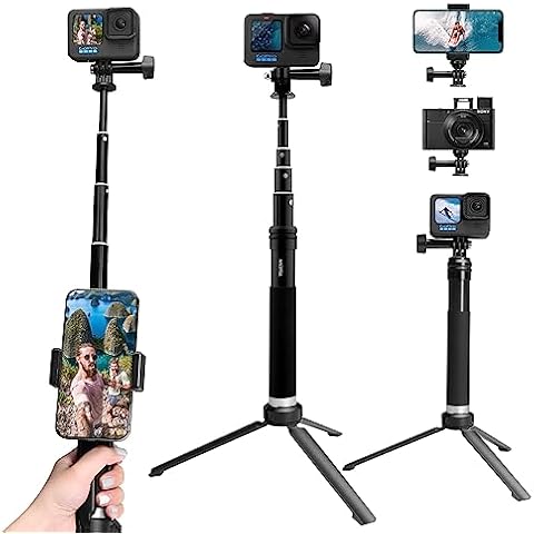 Wireless Tripod Selfie Stick for iPhone 14/14 Pro/Pro Max/13/13 Pro/Pro  Max/12 Pro/Pro Max/Pro Plus/Max Mini - Monopod Remote Shutter Built-in  Self-Portrait Extendable Stand J6A 