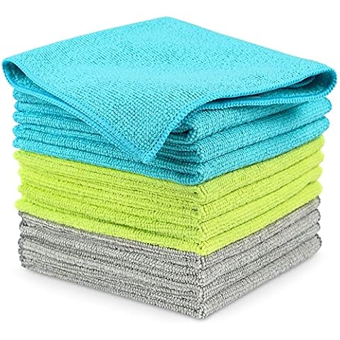 Orighty Microfiber Cleaning Cloths, Pack of 12, Highly Absorbent Cleaning  Supplies, Lint Free Cloths for Multiple-use, Powerful Dust Removal Cleaning
