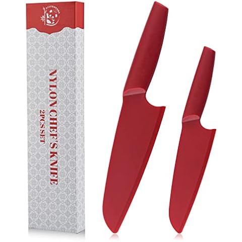  AILUROPODA Nylon Knife, 2-Piece Plastic Kitchen Knife