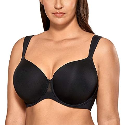 AISILIN Women's Wirefree Front Closure Bra Cotton Full Coverage Back  Support Black 38C at  Women's Clothing store