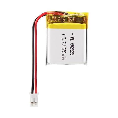 AKZYTUE 3.7V 180mAh 402030 Lipo Battery Rechargeable Lithium Polymer ion  Battery Pack with PH2.0mm JST Connector